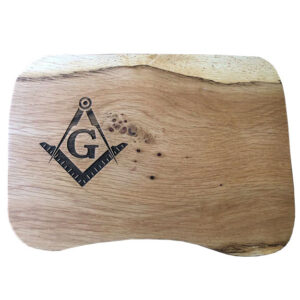 Custom Made Masonic Oak Cheese Board